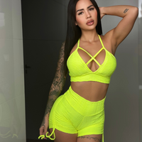 CONJUNTO MUSA SHORT ACESS AMARELO NEÓN (empina)