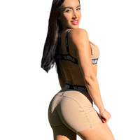 CONJUNTO SHORT ELÁSTICO NUDE (normal)