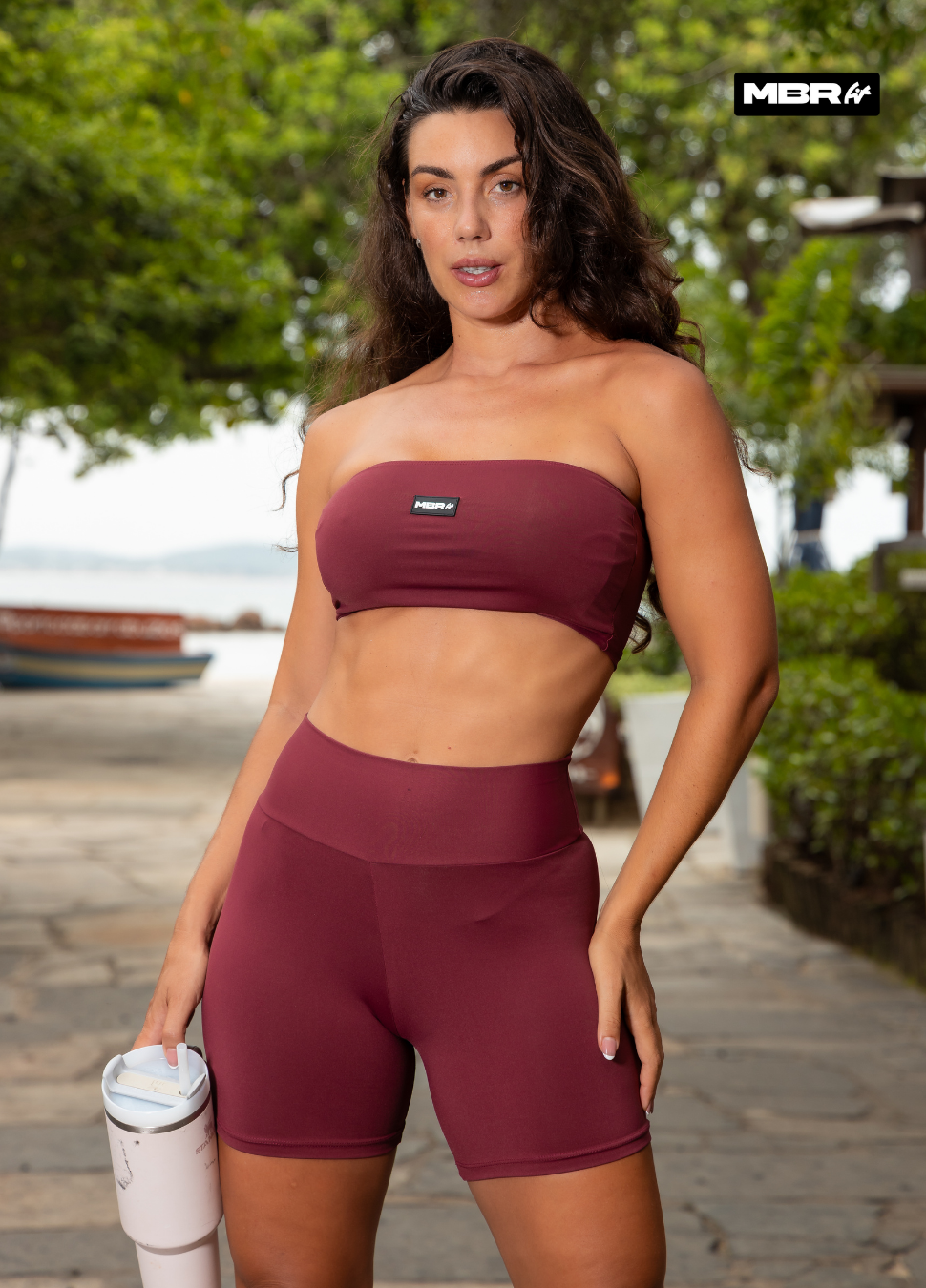 CONJUNTO TOMARA Q CAIA BORDÔ SHORT (normal)