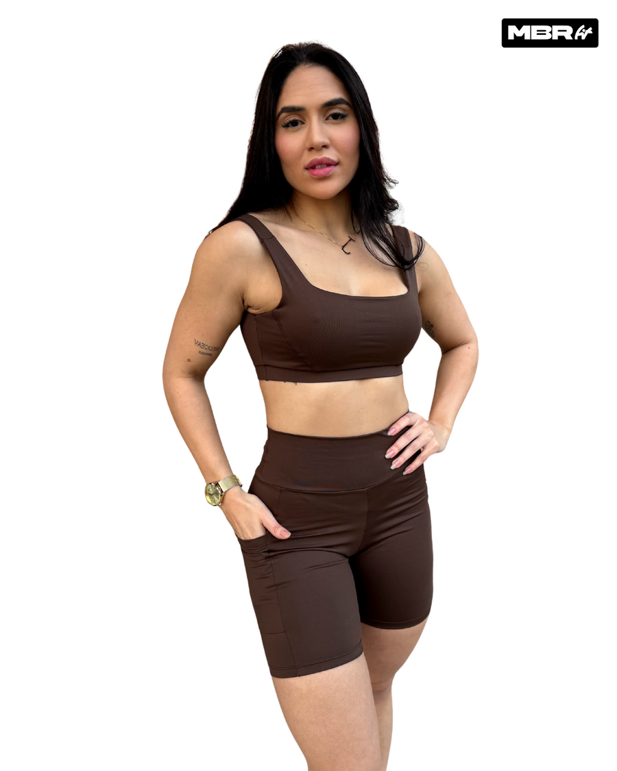 CONJUNTO SHORT BOLSO MARROM DARK (normal)