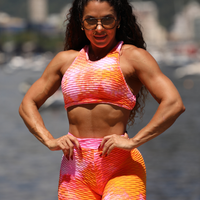 CONJUNTO GRINGA TIE DYE LARANJA (empina)