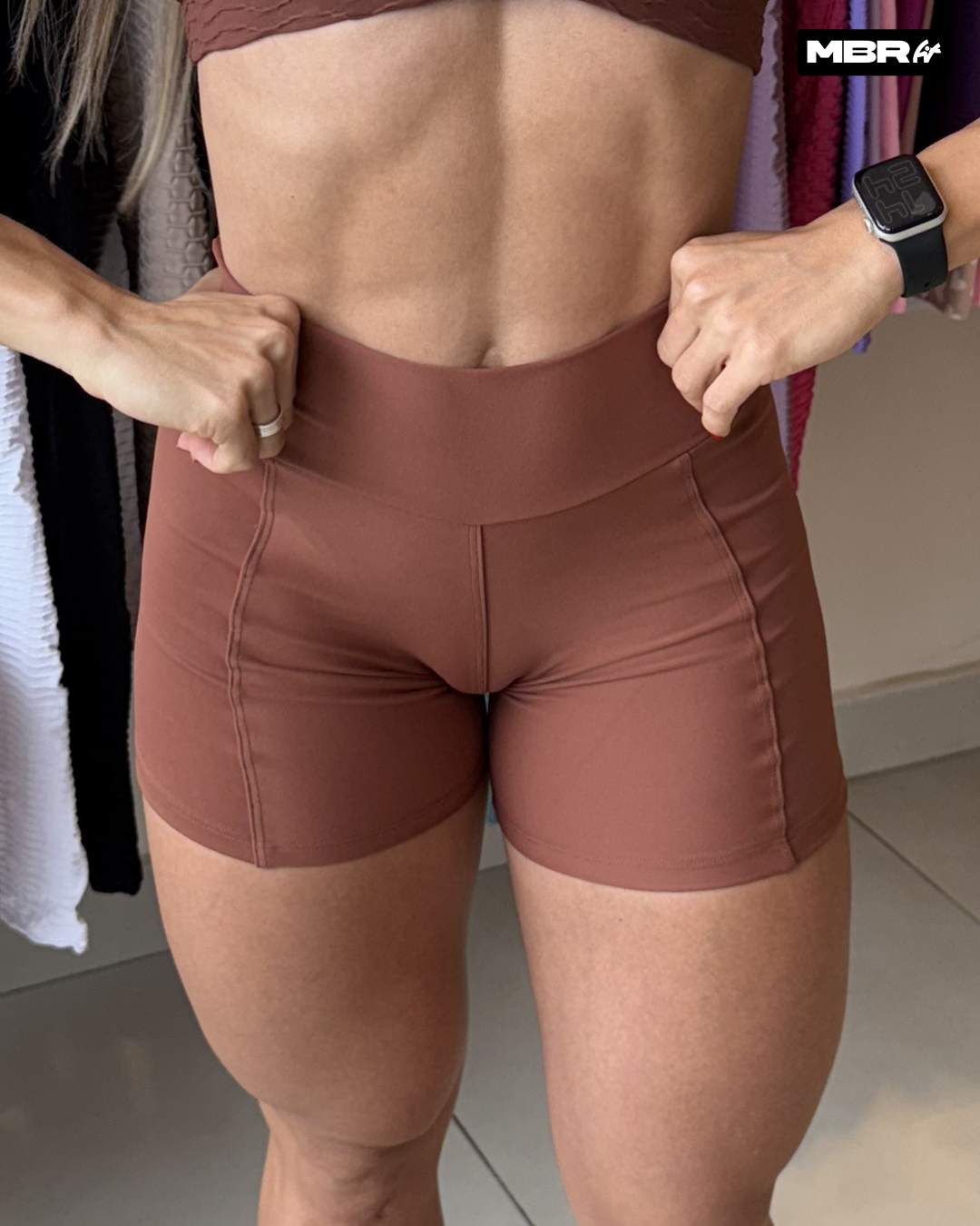 CONJUNTO SHORT BASIC MARROM (normal)