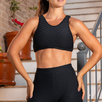 CONJUNTO LEGGING GRINGA PRETO (empina)
