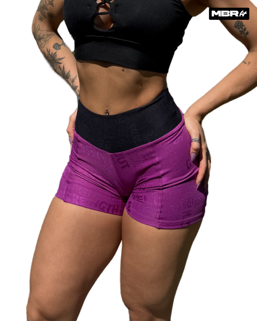 SHORT JACQUARD ROXO PRETO (empina)