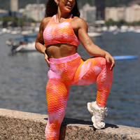 CONJUNTO GRINGA TIE DYE LARANJA (empina)