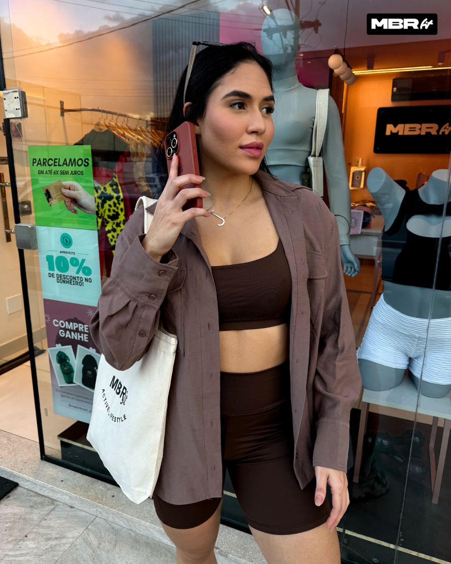 CONJUNTO SHORT BOLSO MARROM DARK (normal)
