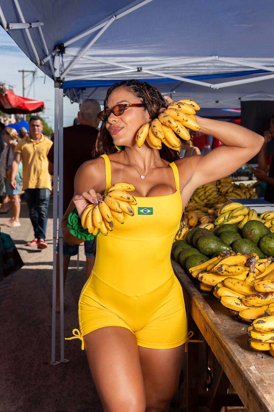 MACAQUINHO FRENTE ÚNICA BRASIL AMARELO (empina)