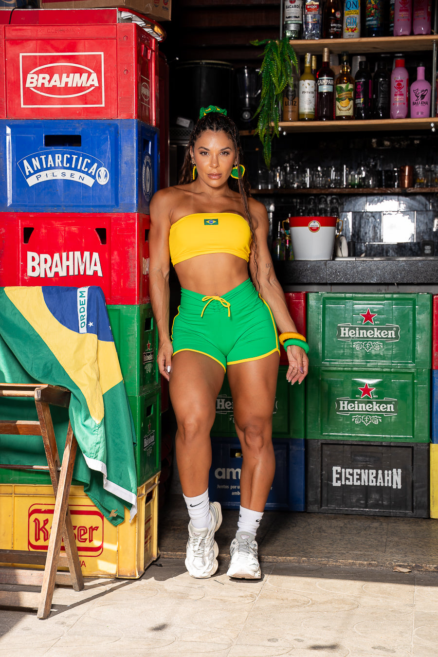 CONJUNTO BRASIL SHORT TOMARA QUE CAIA (normal)