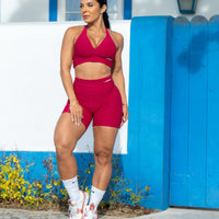 CONJUNTO SHORT GRINGA CEREJA (empina)