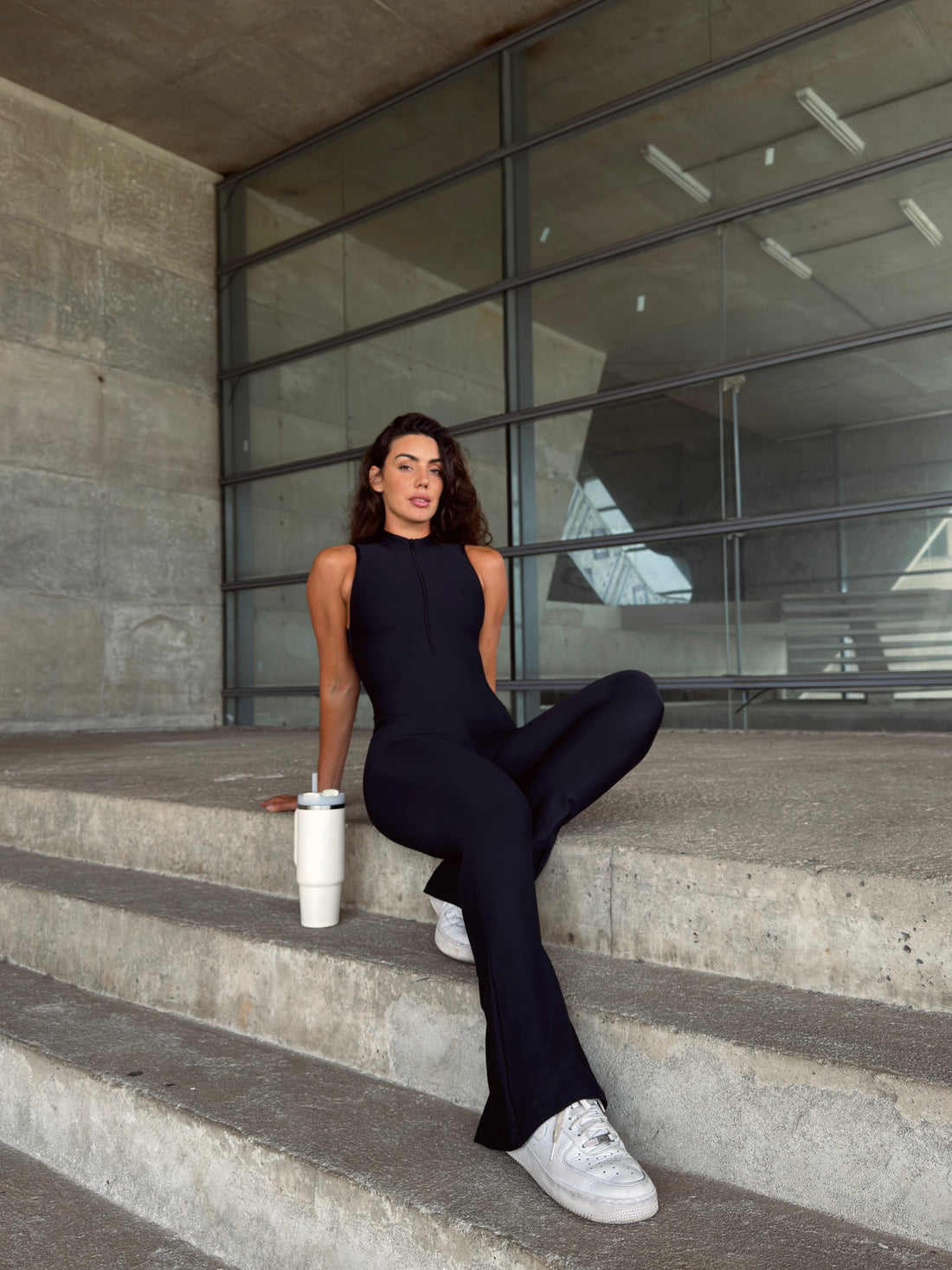 MACACÃO ZIPER BAILARINA PRETO (empina)