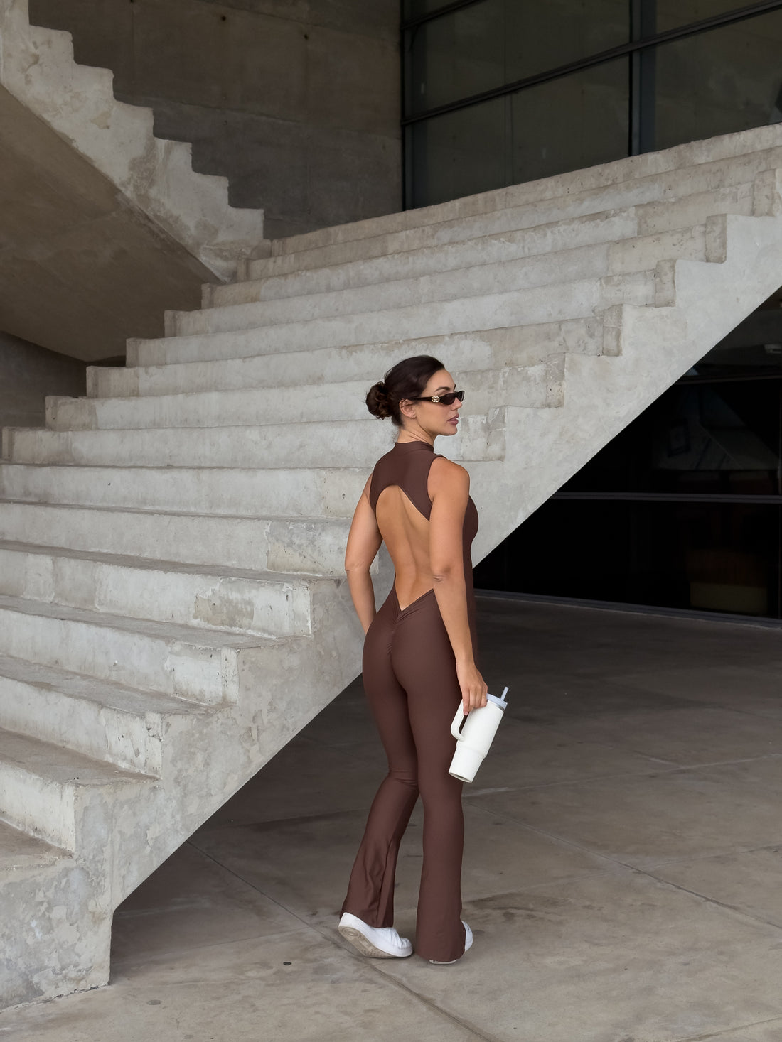 MACACÃO ZIPER BAILARINA MARROM (empina)