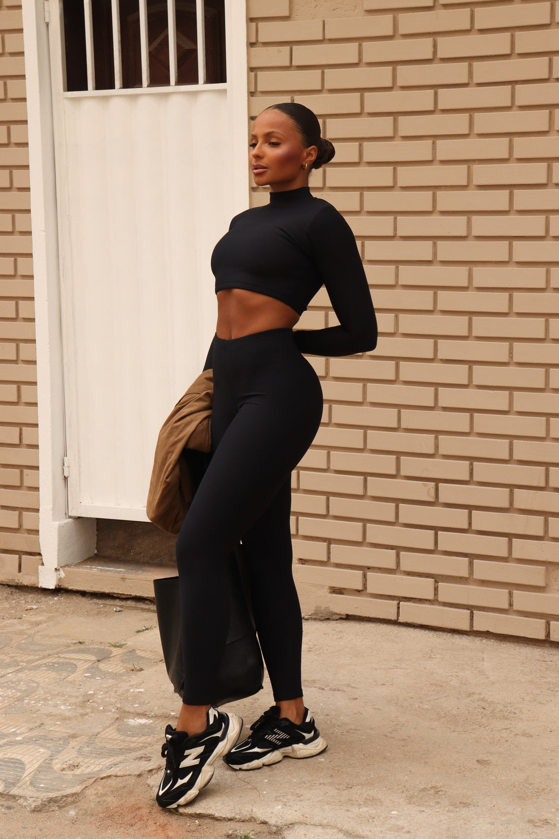 CONJUNTO CANELADO GLAM PRETO (normal)