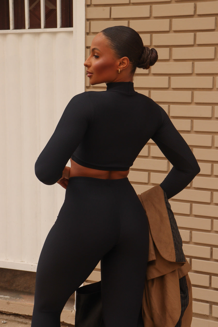 CONJUNTO CANELADO GLAM PRETO (normal)