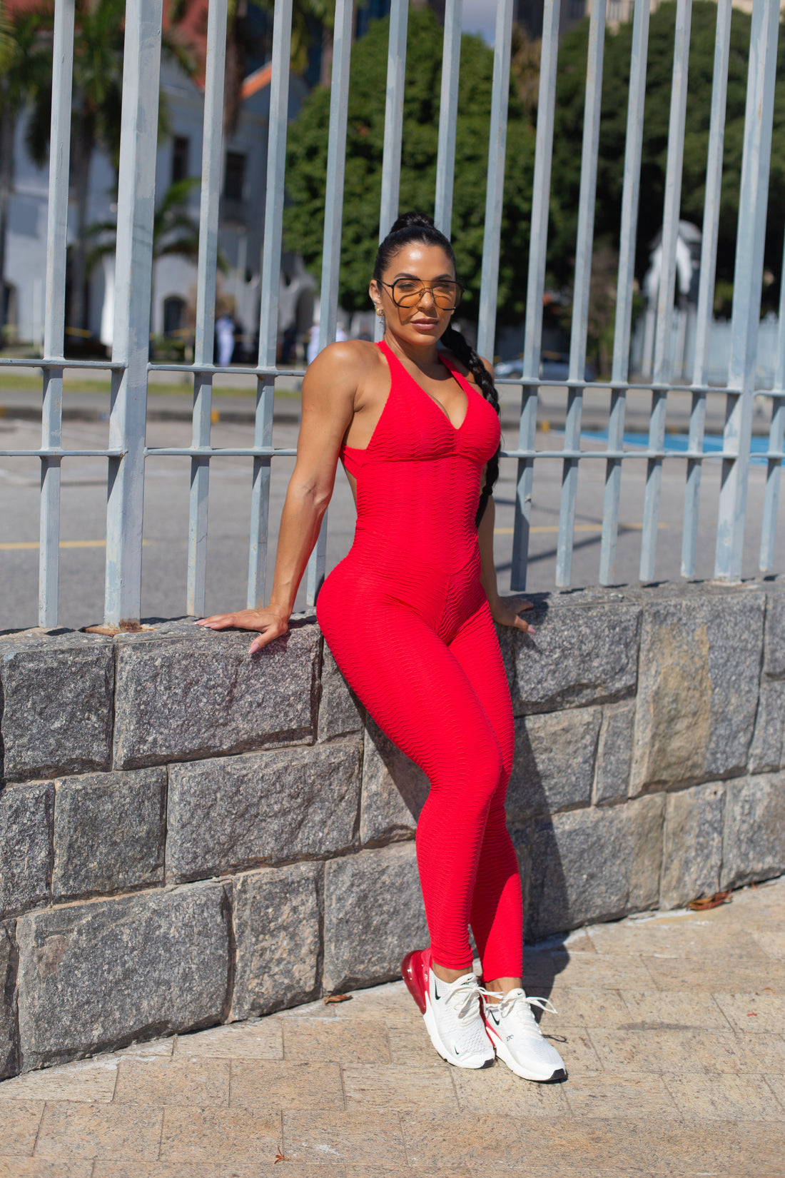 MACACÃO DUBAI ACESS VERMELHO (empina)