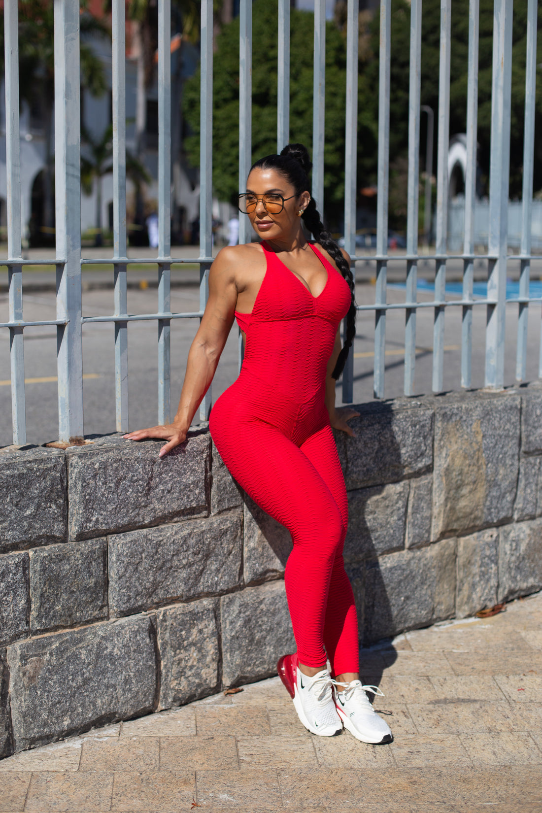MACACÃO DUBAI ACESS VERMELHO (empina)