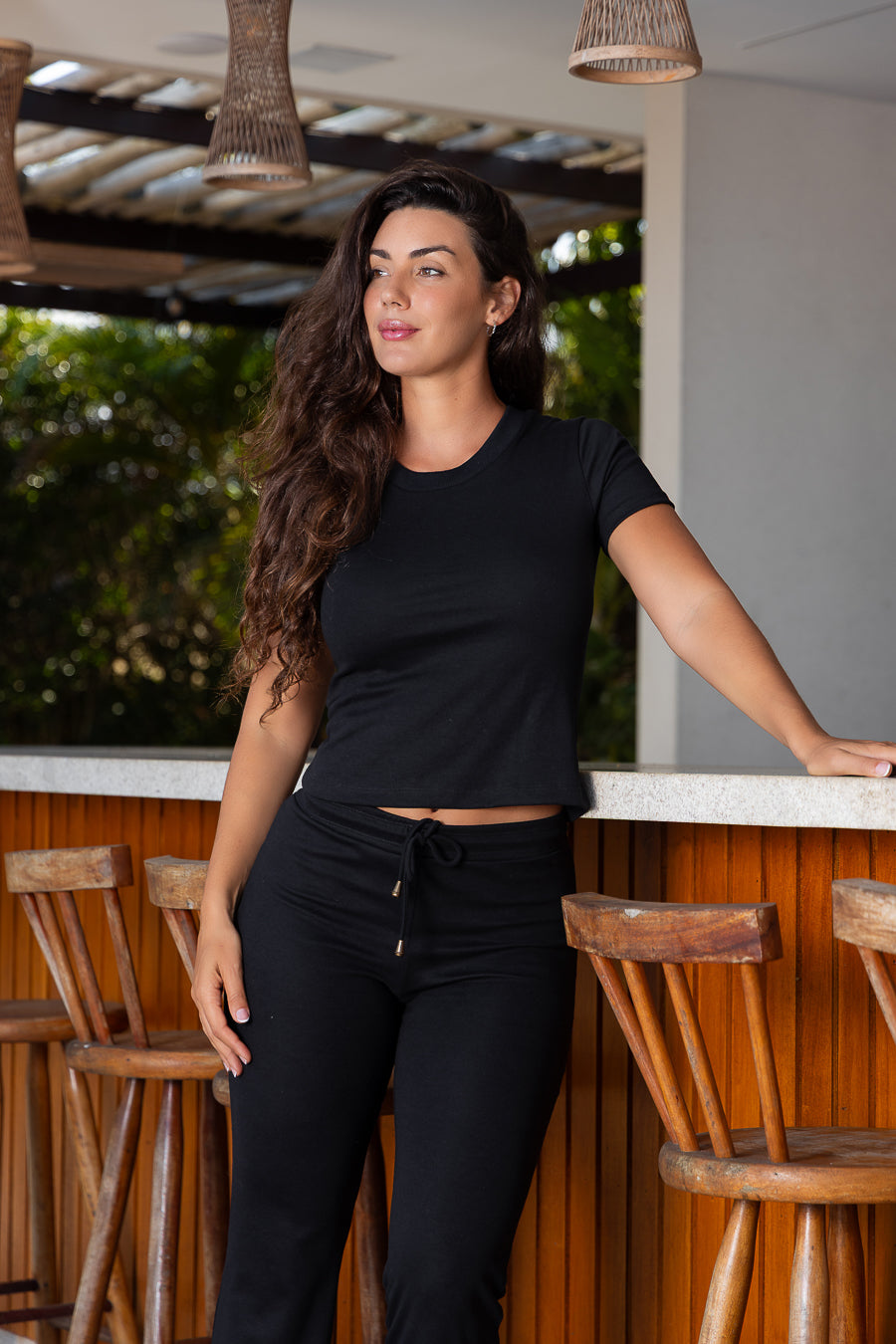 Conjunto moletinho preto
