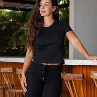 Conjunto moletinho preto