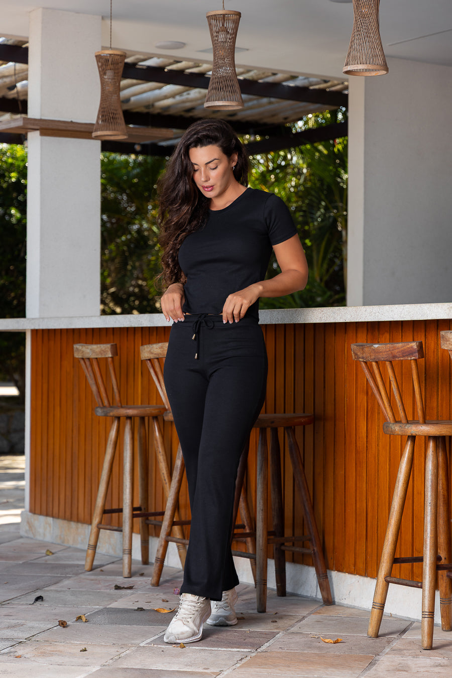Conjunto moletinho preto