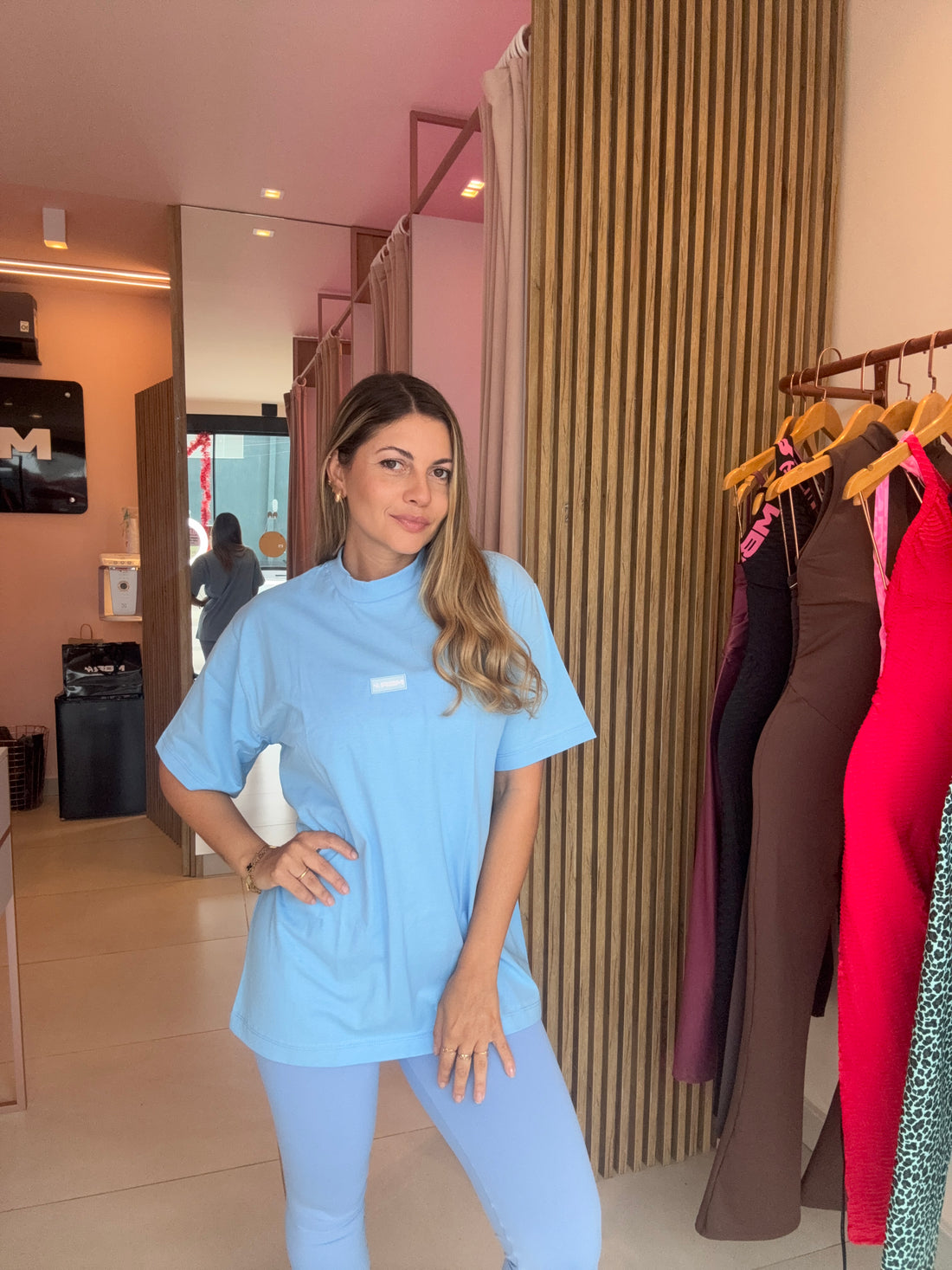 CAMISETA OVERSIZE AZUL BB