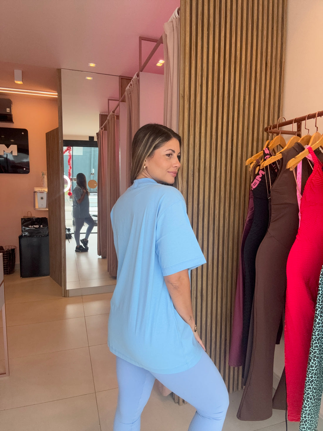 CAMISETA OVERSIZE AZUL BB