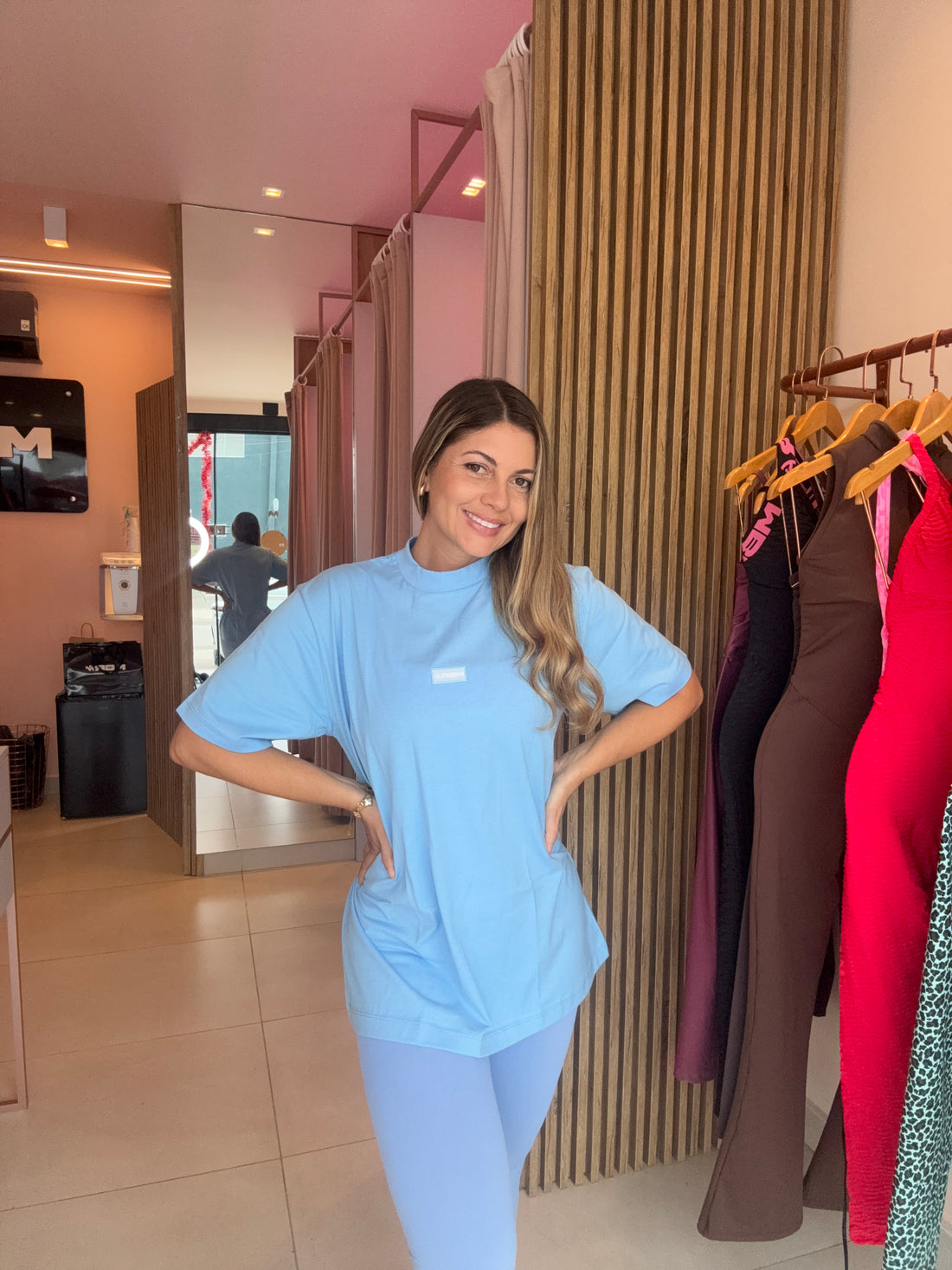 CAMISETA OVERSIZE AZUL BB