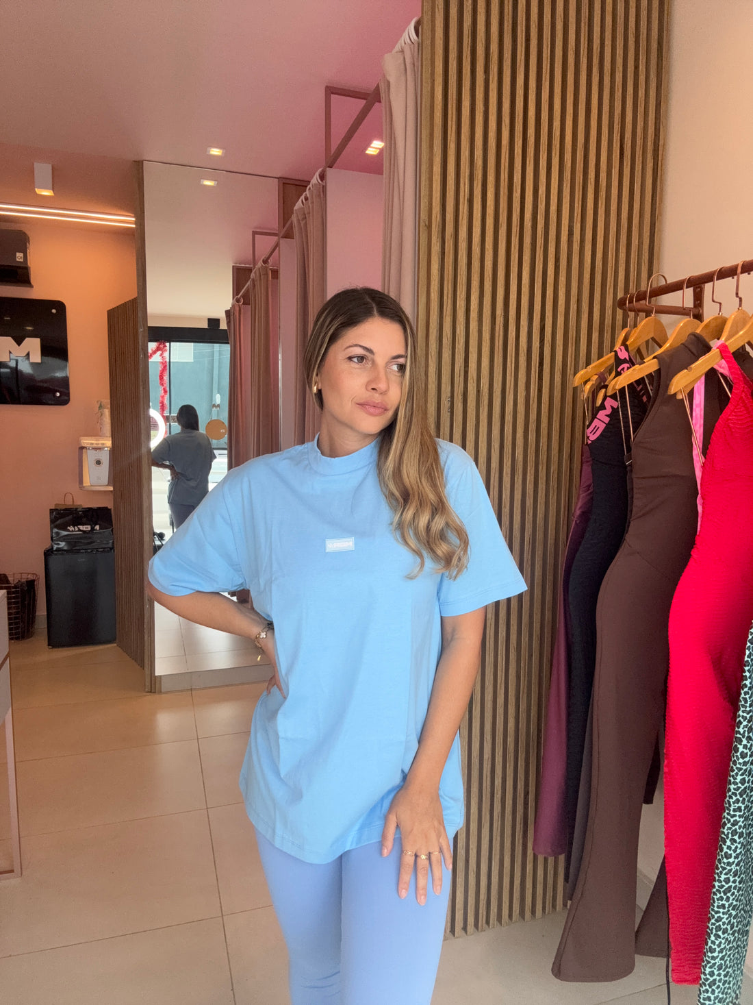 CAMISETA OVERSIZE AZUL BB