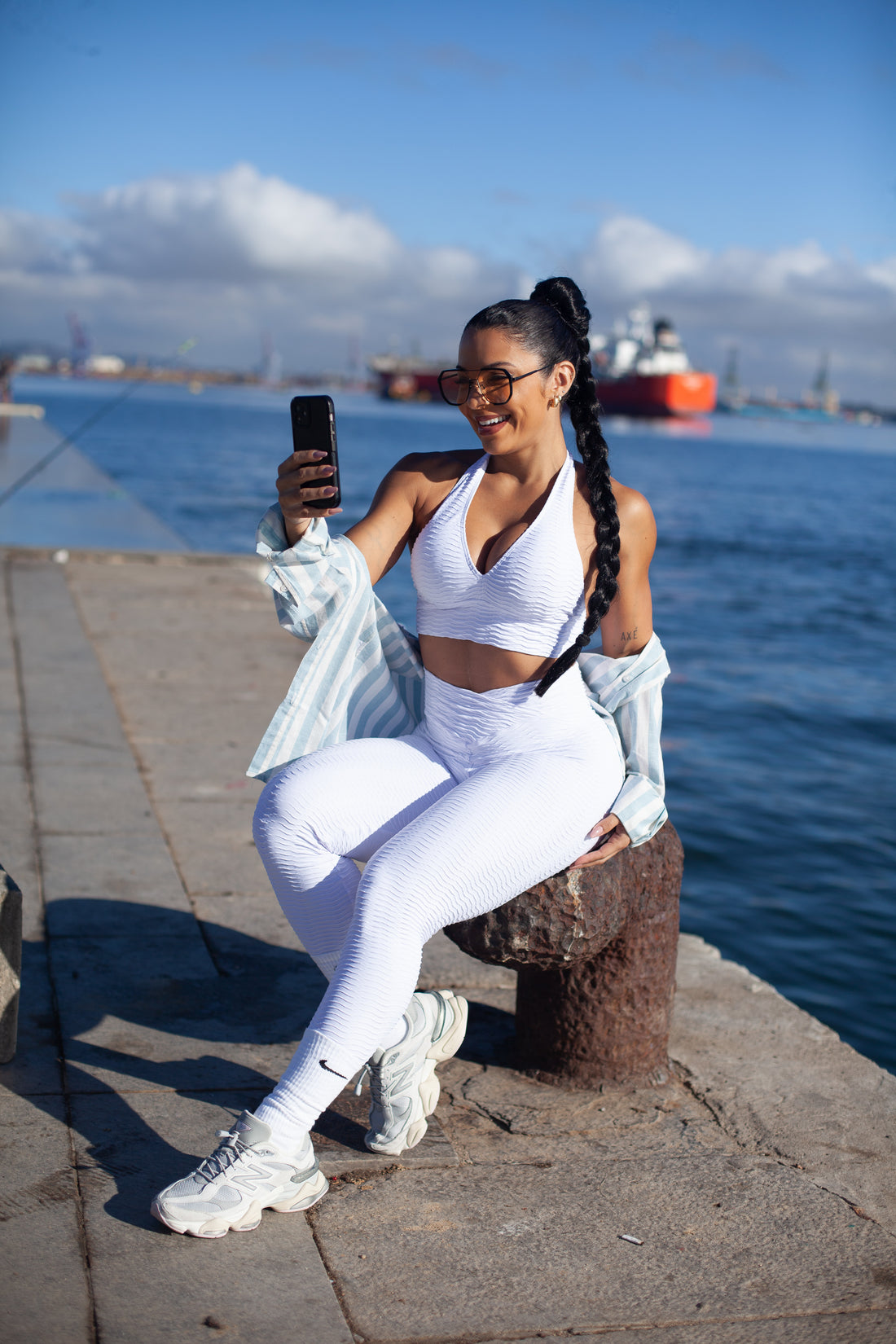 CONJUNTO LEGGING ACESS BRANCO (empina)