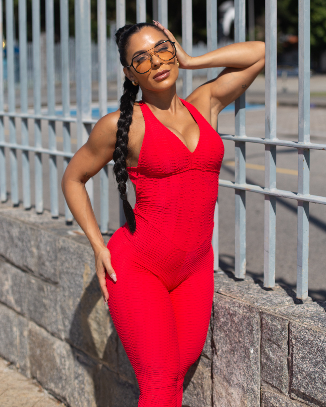 MACACÃO DUBAI ACESS VERMELHO (empina)