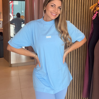 CAMISETA OVERSIZE AZUL BB