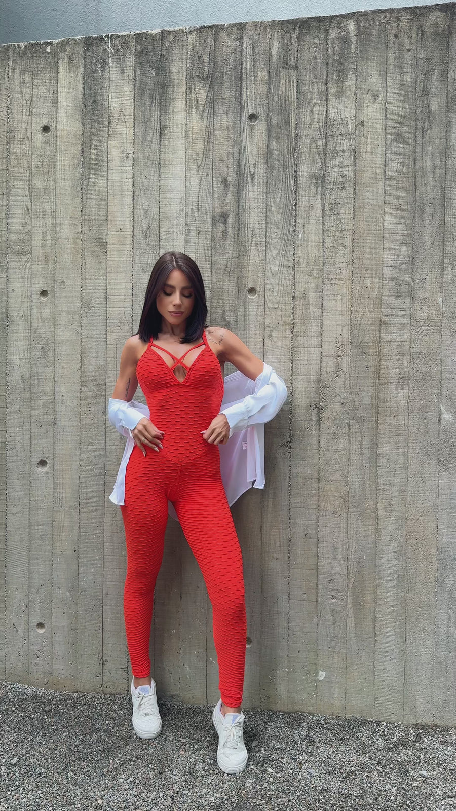 MACACÃO MUSA BROCADO LARANJA (empina)